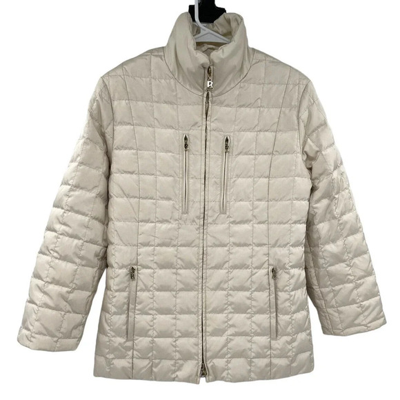 Bogner Women's Size Small Goose Down Puffer Jacket Goan Thylmann Ivory - Picture 4 of 16